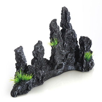 Decorațiune pentru acvariu – peisaj rockery, set de 6 piese, din rășină, aproximativ 1,5 kg, marcă Fish house