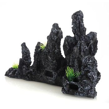 Decorațiune pentru acvariu – peisaj rockery, set de 6 piese, din rășină, aproximativ 1,5 kg, marcă Fish house