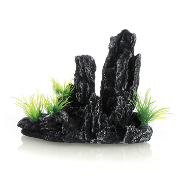Decorațiune pentru acvariu – peisaj rockery, set de 6 piese, din rășină, aproximativ 1,5 kg, marcă Fish house