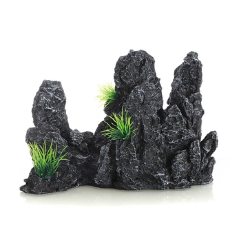 Decorațiune pentru acvariu – peisaj rockery, set de 6 piese, din rășină, aproximativ 1,5 kg, marcă Fish house