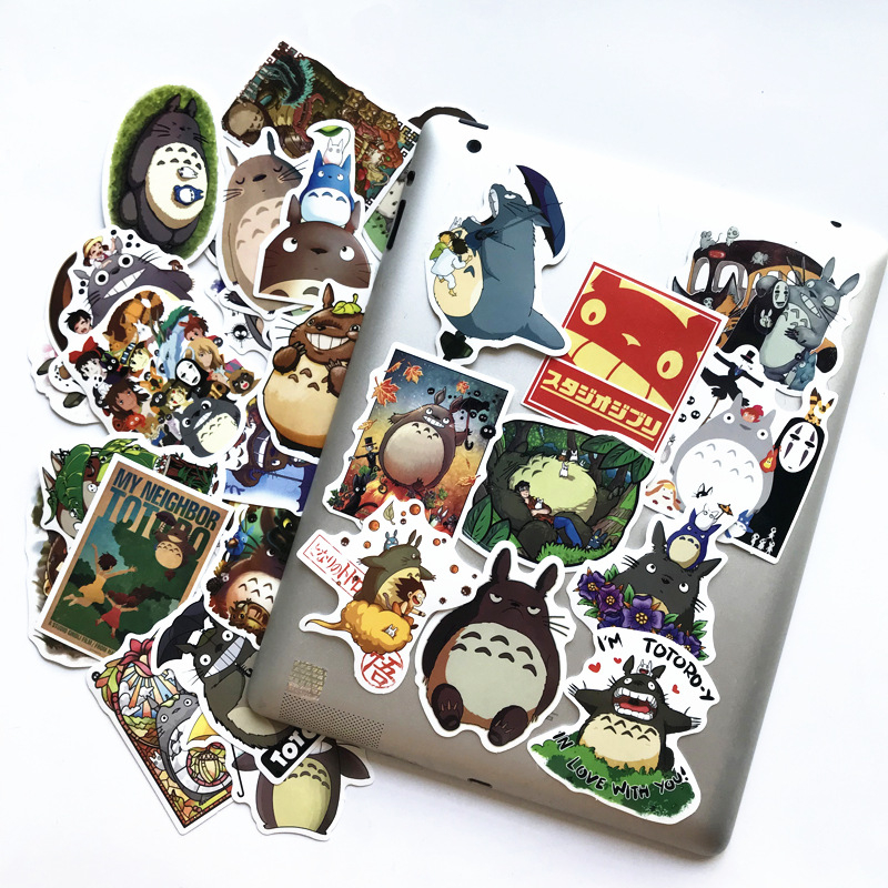 Totoro graffiti αυτοκόλλητα για την εξωτερική επιφάνεια αυτοκινήτου, PVC αυτοκόλλητο, καρτούν μοτίβο, σειρά Totoro, κατάλληλα για λείες επιφάνειες