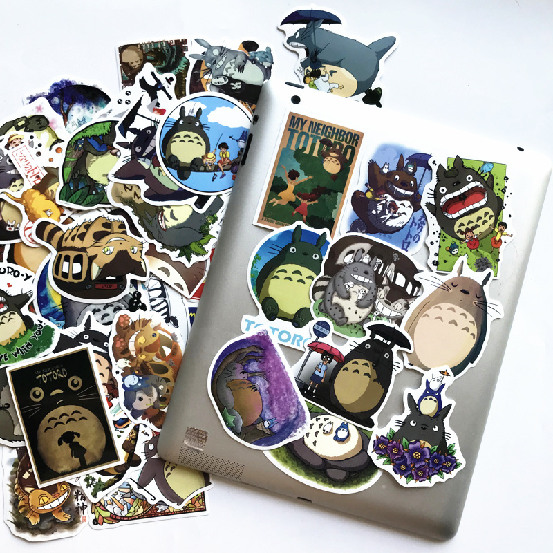 Totoro graffiti αυτοκόλλητα για την εξωτερική επιφάνεια αυτοκινήτου, PVC αυτοκόλλητο, καρτούν μοτίβο, σειρά Totoro, κατάλληλα για λείες επιφάνειες