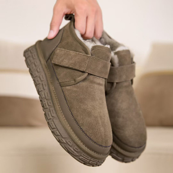 Ghete de iarnă pentru bărbați, antiderapante, PU partea superioară, talpă PVC, talpă vulcanizată, închidere cu arici