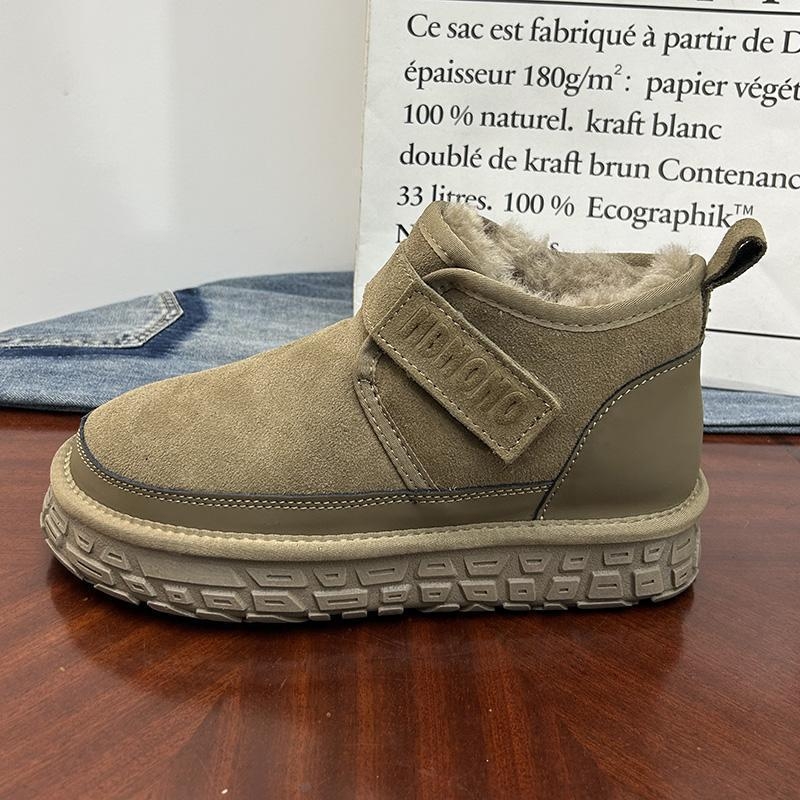 Ghete de iarnă pentru bărbați, antiderapante, PU partea superioară, talpă PVC, talpă vulcanizată, închidere cu arici