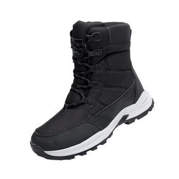 Cizme de zăpadă pentru bărbați - Îmbunătățite, anti-derapare, încălzite pentru iarnă (Material exterior: bumbac; Talpă: compozit; Grosime: Îngroșată; Talpă antiaderentă; Menține cald)