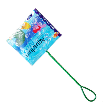 Plasă de mână pentru acvariu, pătrată, pentru pești, potrivită pentru peștișorul auriu și pești ornamentali, greutate 0,3 kg