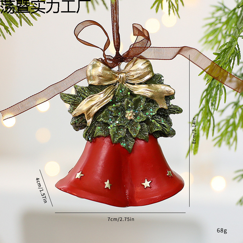 Висулка за Коледа в ретро стил с триизмерна елха – плат, китайски стил, коледна украса