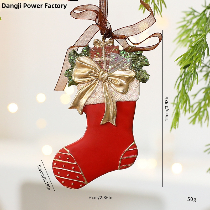 Prívesok na Vianoce – 3D vianočné stromček, textilný materiál, čínsky štýl, dekorácia