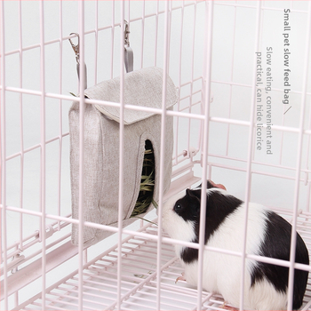 Torba za sporo hranjenje za morče – platno, Totoro motiv, samostalno hranjenje, može se objesiti u kavez