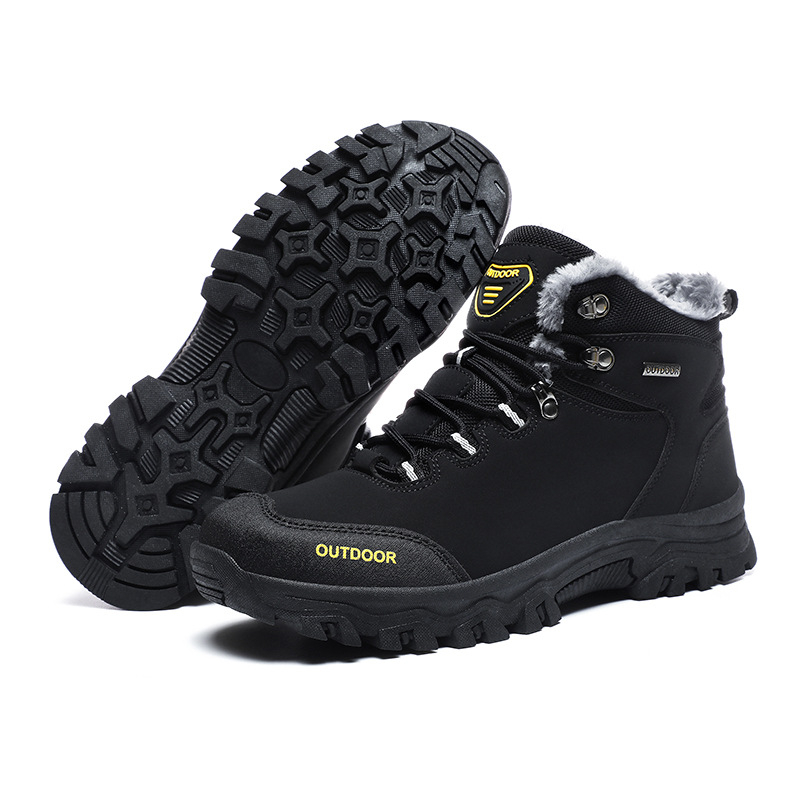 Ghete de drumeție impermeabile pentru bărbați, înalte, cu talpă anti-derapare și amortizare a șocurilor