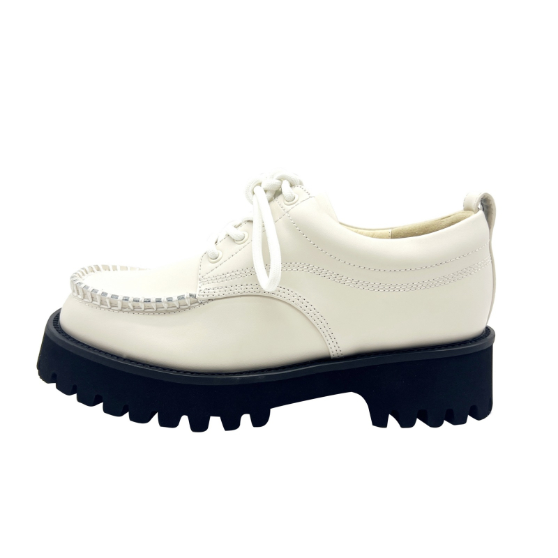 Loafers cu imprimeu leopard din piele naturală de înaltă calitate, închidere cu șireturi, talpă platformă antiderapantă