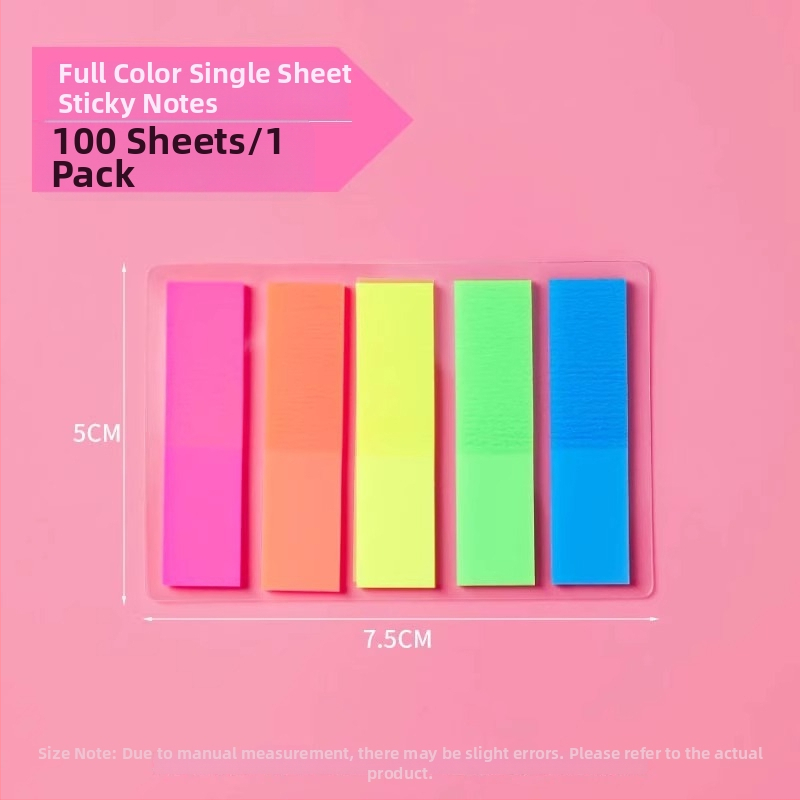 Lepiace poznámky – papier pre indexové štítky s priehľadnými pásmi pre študentov (Značka: Friendly; Nie je možné lepiť; Počet vnútorných strán: Iné)