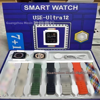 USE19 pametni sat s AMOLED zaslonom, do 7 dana trajanja baterije, vodootporan, mjerenje srčanog ritma, Bluetooth pozivi