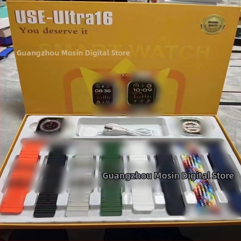 USE19 pametni sat s AMOLED zaslonom, do 7 dana trajanja baterije, vodootporan, mjerenje srčanog ritma, Bluetooth pozivi