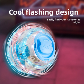 Set jucării pentru hamster: Minge de alergare, Roată silențioasă, Material PP, Eliberare de stres