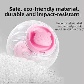 Set jucării pentru hamster: Minge de alergare, Roată silențioasă, Material PP, Eliberare de stres