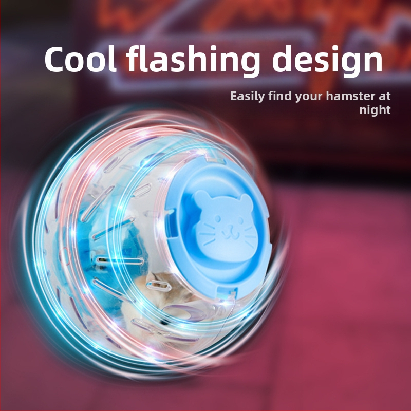 Set jucării pentru hamster: Minge de alergare, Roată silențioasă, Material PP, Eliberare de stres
