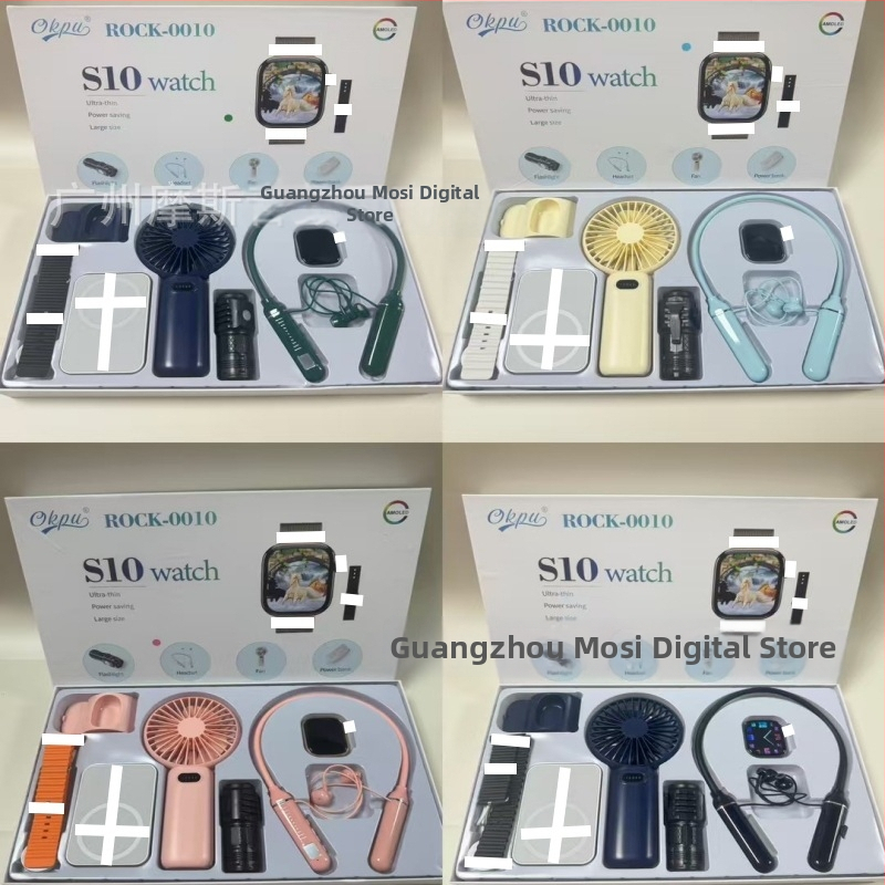 Smartwatch R0CK-006 5-u-1 set s AMOLED kvadratnim zaslonom, aluminijskim kućištem, dnevna vodootpornost, praćenje otkucaja srca i zasićenost kisikom u krvi