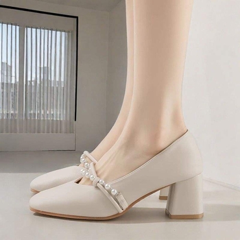 Pantofi Mary Jane fără toc, căptuți cu fleece, partea superioară din materiale mixte, talpă TPR