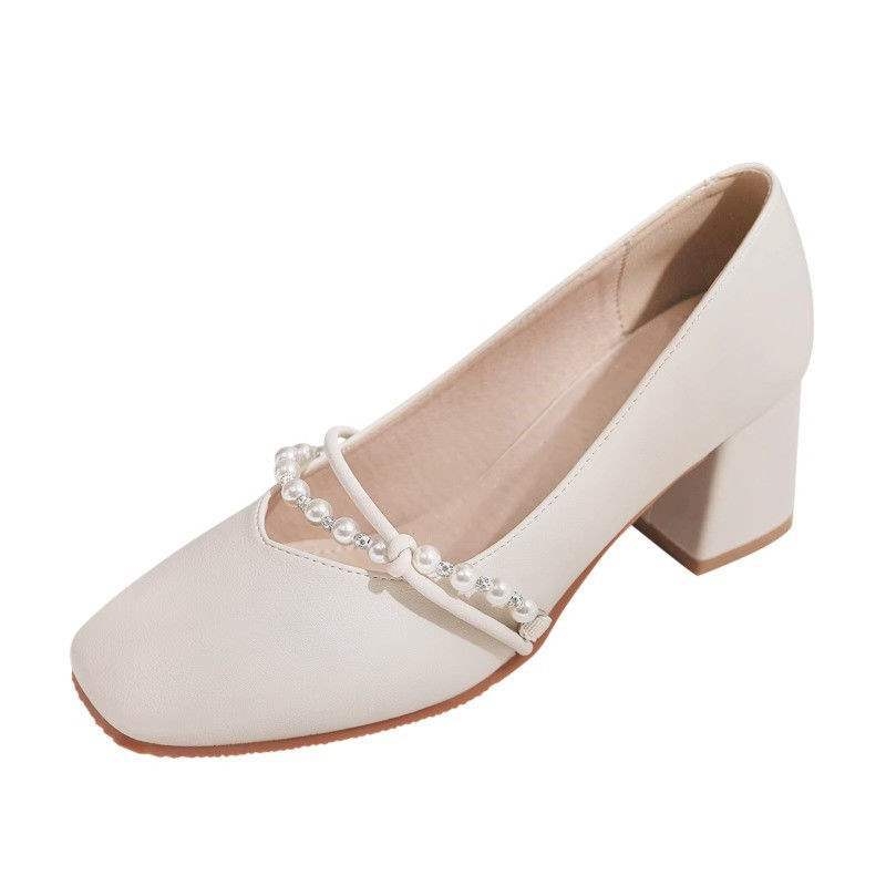 Pantofi Mary Jane fără toc, căptuți cu fleece, partea superioară din materiale mixte, talpă TPR