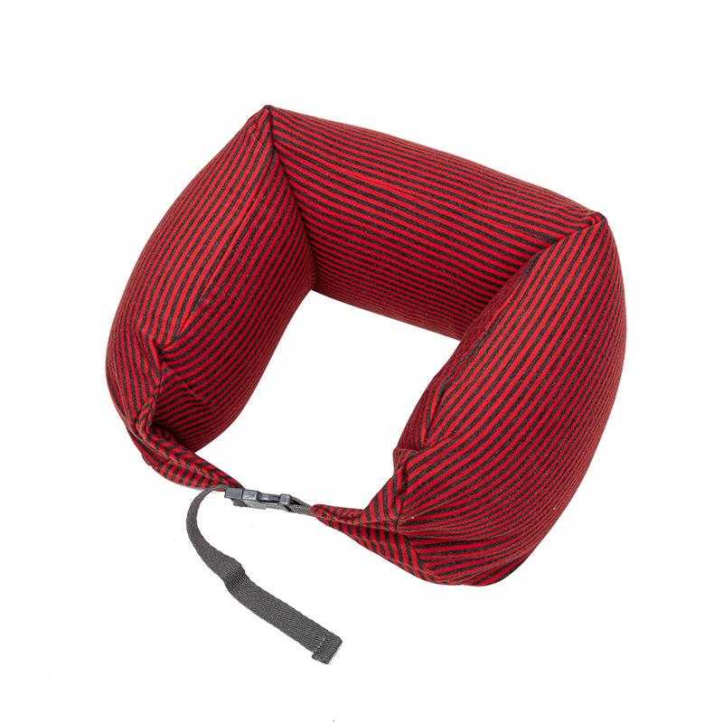 У-образна пътна възглавница за шия с пълнеж от пяна частици, плат Tianzhu cotton, японски стил