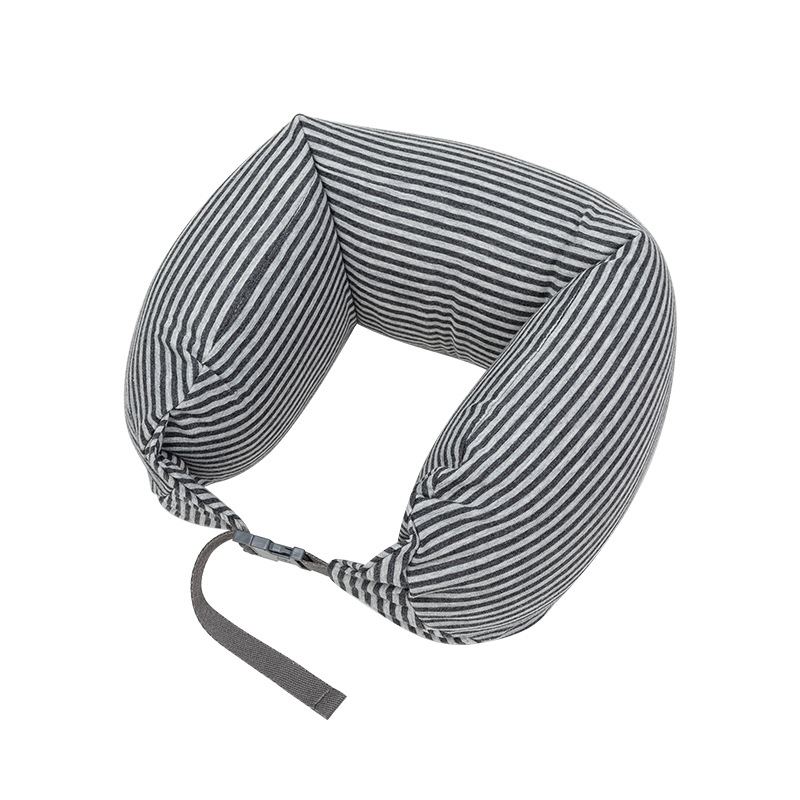 У-образна пътна възглавница за шия с пълнеж от пяна частици, плат Tianzhu cotton, японски стил