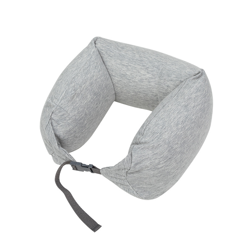 У-образна пътна възглавница за шия с пълнеж от пяна частици, плат Tianzhu cotton, японски стил