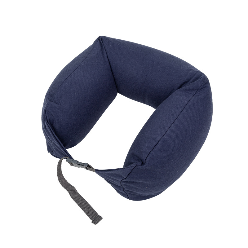 У-образна пътна възглавница за шия с пълнеж от пяна частици, плат Tianzhu cotton, японски стил