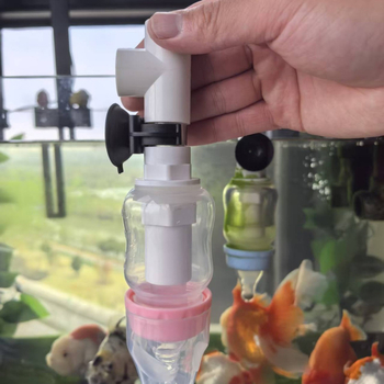 Hrănitor de acvariu pentru pești, anti-stropire și hrană care se scufundă pentru Thai Lionhead Betta — plastic, 200 g