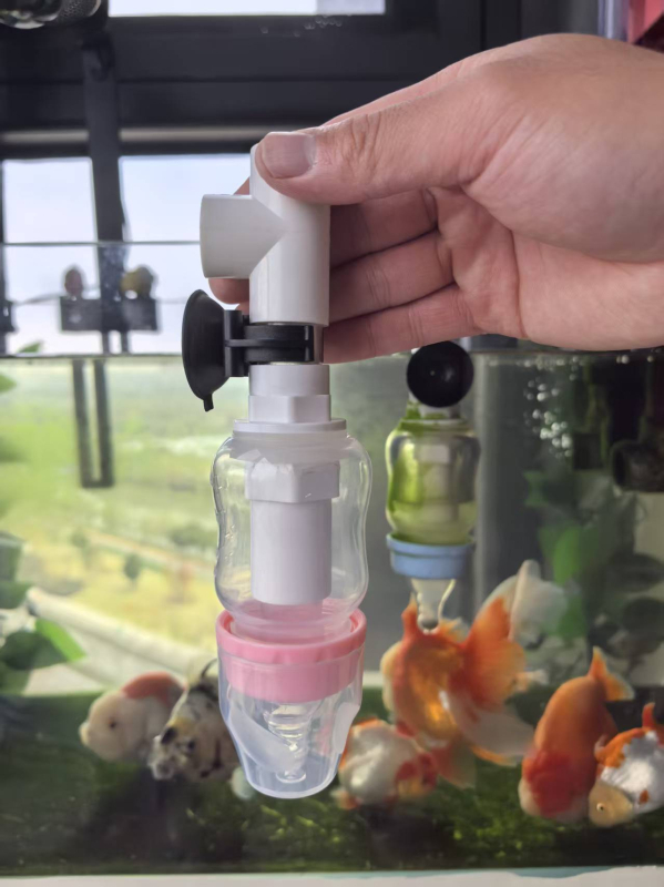 Hrănitor de acvariu pentru pești, anti-stropire și hrană care se scufundă pentru Thai Lionhead Betta — plastic, 200 g