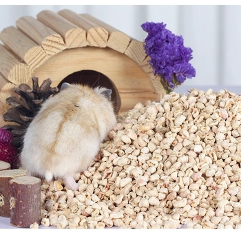 Așternut pentru hamster din știuleți de porumb – porumb natural, răcire de vară, deodorare; nu este importat; hrană pentru animale de companie