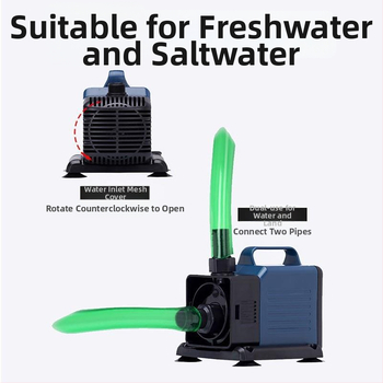 Songbao WP4500 Υποβρύχια αντλία ενυδρείου με φιλτράρισμα, κυκλοφορία και αερισμό, καπάκι εισροής νερού