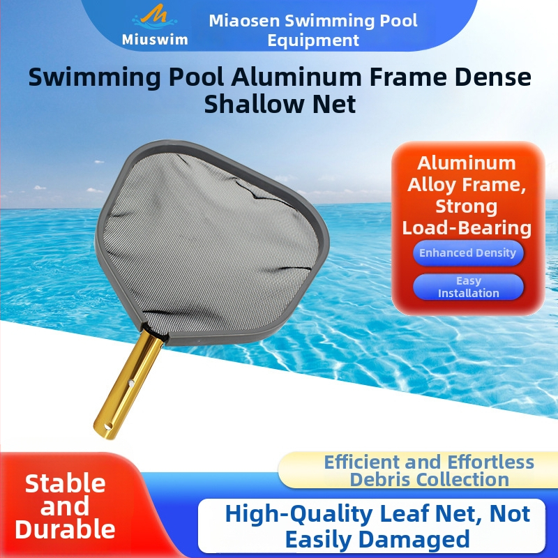 Bazénová sieť s hliníkovým rámom – hustá plytká sieť na zachytávanie listov a nečistôt, čistiace príslušenstvo pre bazény