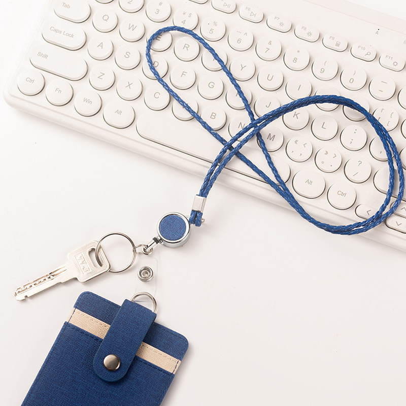 Card Sleeve uz PU traku i metalnu izvučnu kopču – držač iskaznice, INST stil, NAHOO/Na Hong