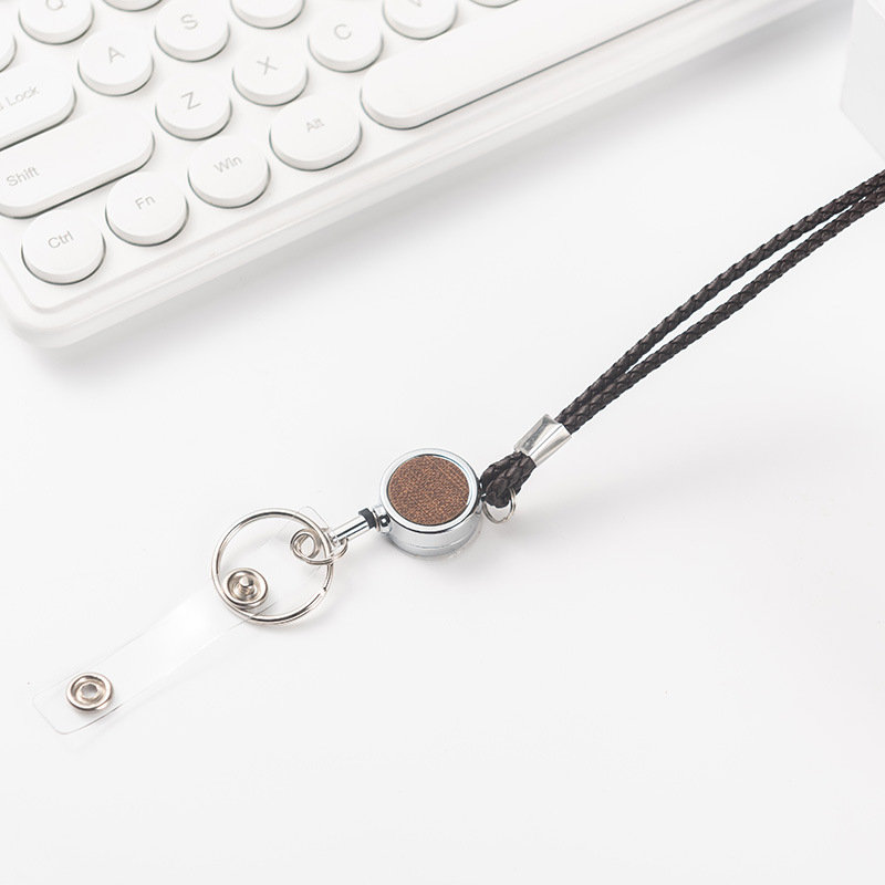 Card Sleeve uz PU traku i metalnu izvučnu kopču – držač iskaznice, INST stil, NAHOO/Na Hong