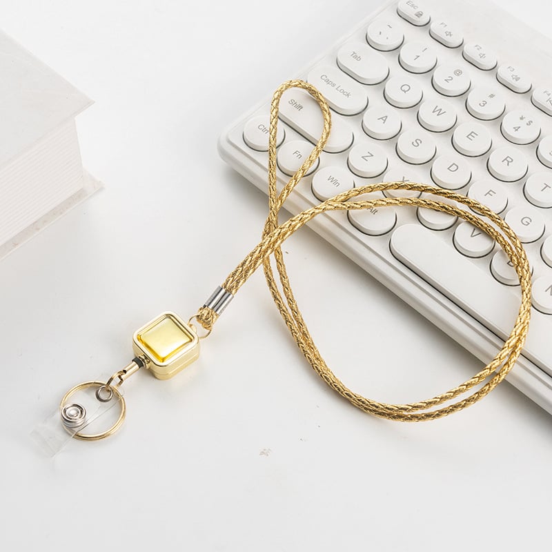 Card Sleeve uz PU traku i metalnu izvučnu kopču – držač iskaznice, INST stil, NAHOO/Na Hong