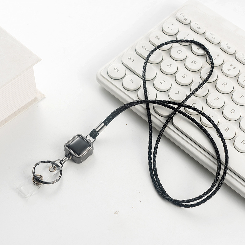 Card Sleeve uz PU traku i metalnu izvučnu kopču – držač iskaznice, INST stil, NAHOO/Na Hong