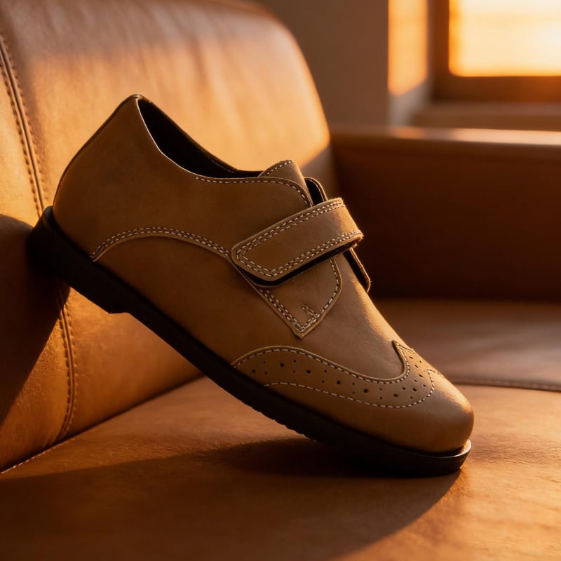 Unisex kožne loaferice s leopardim uzorkom, Velcro zatvarač, oštri vrh, gumeni potplat, srednje visine potplata