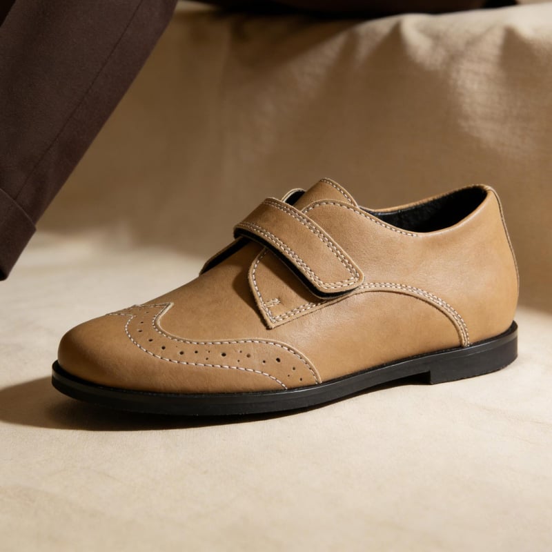 Unisex kožne loaferice s leopardim uzorkom, Velcro zatvarač, oštri vrh, gumeni potplat, srednje visine potplata