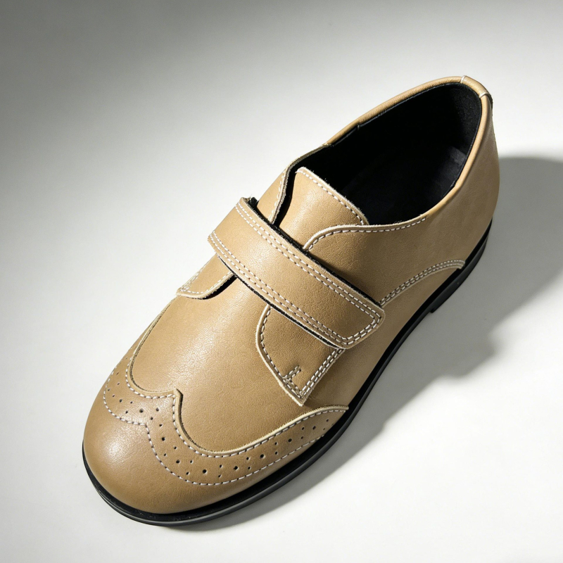 Unisex kožne loaferice s leopardim uzorkom, Velcro zatvarač, oštri vrh, gumeni potplat, srednje visine potplata