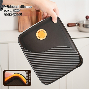 Ορθογώνιο δοχείο συντήρησης φαγητών, από ανοξείδωτο χάλυβα 316 + PP, κατάλληλο για τρόφιμα, χωρητικότητα 1–2 L, όχι κατάλληλο για φούρνο μικροκυμάτων