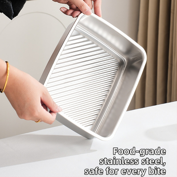 Ορθογώνιο δοχείο συντήρησης φαγητών, από ανοξείδωτο χάλυβα 316 + PP, κατάλληλο για τρόφιμα, χωρητικότητα 1–2 L, όχι κατάλληλο για φούρνο μικροκυμάτων