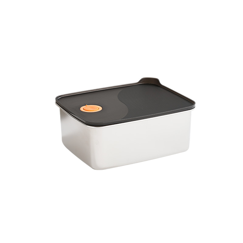 Ορθογώνιο δοχείο συντήρησης φαγητών, από ανοξείδωτο χάλυβα 316 + PP, κατάλληλο για τρόφιμα, χωρητικότητα 1–2 L, όχι κατάλληλο για φούρνο μικροκυμάτων