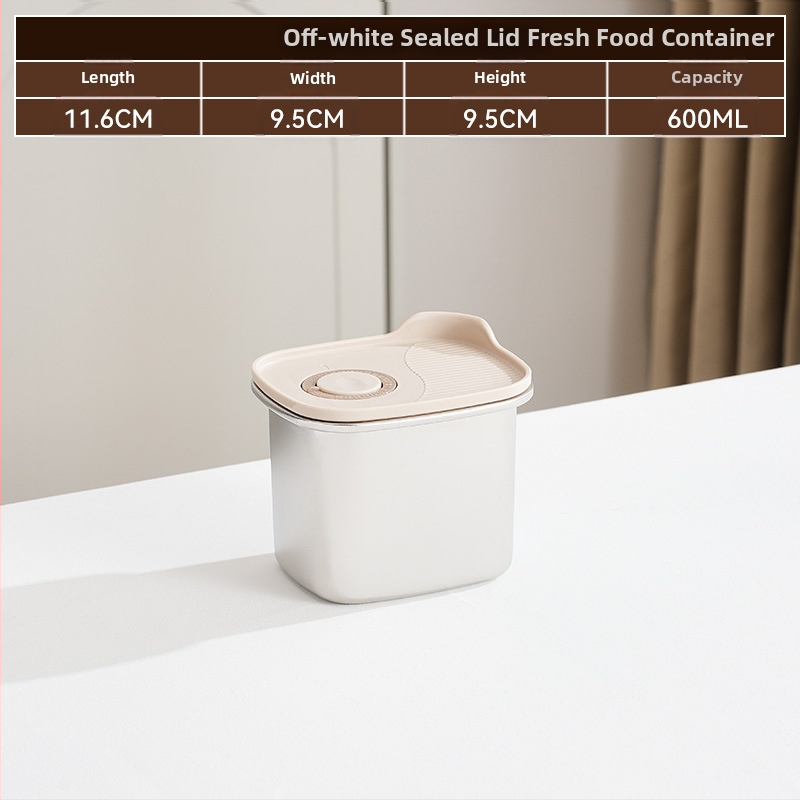 Ορθογώνιο δοχείο συντήρησης φαγητών, από ανοξείδωτο χάλυβα 316 + PP, κατάλληλο για τρόφιμα, χωρητικότητα 1–2 L, όχι κατάλληλο για φούρνο μικροκυμάτων