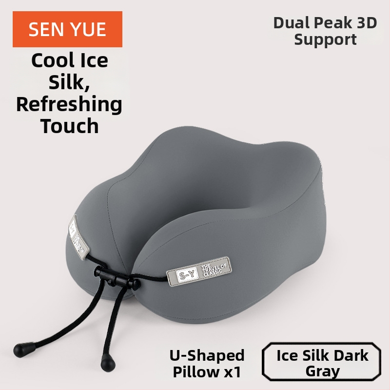 У-образна пътуваща възглавница за шия с паметна пяна — преносима опора за врата за самолет