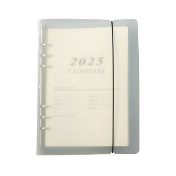 Bloc-notes cu foi detașabile, 6 găuri, hârtie Dowling pentru paginile interioare, 180 foi (360 pagini), logo personalizat disponibil