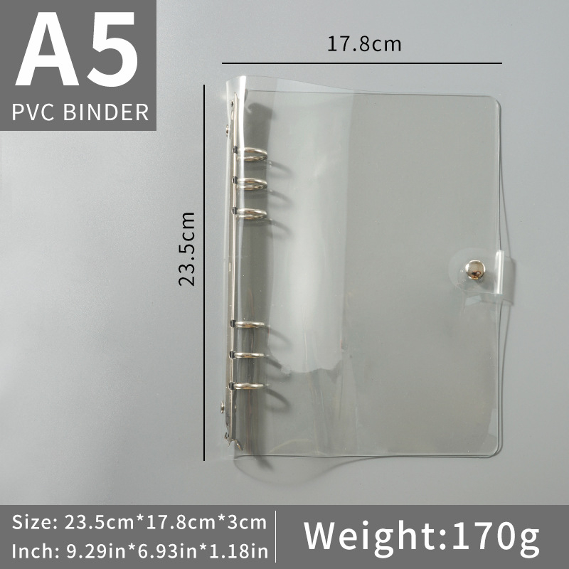 Bloc-notes cu foi detașabile, 6 găuri, hârtie Dowling pentru paginile interioare, 180 foi (360 pagini), logo personalizat disponibil