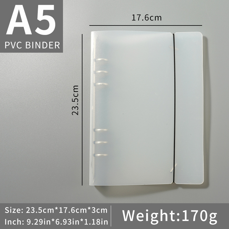 Bloc-notes cu foi detașabile, 6 găuri, hârtie Dowling pentru paginile interioare, 180 foi (360 pagini), logo personalizat disponibil