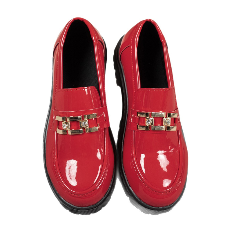 Ženske loafers, casual stil, slip-on, visina pete 6–8 cm, crepe potplat