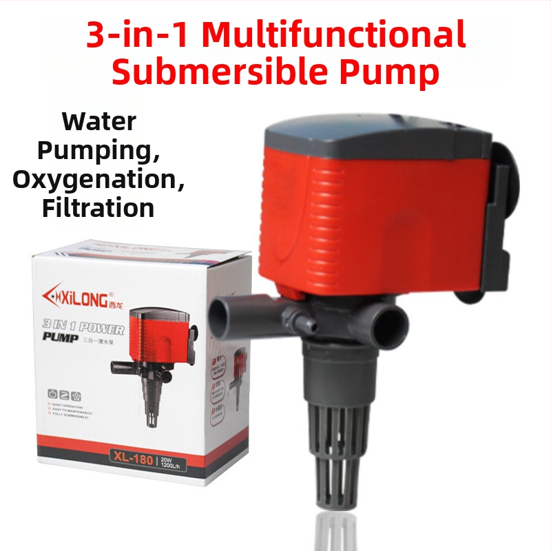 Υποβρύχια αντλία ενυδρείου – Τρία σε ένα – Πολύ Αθόρυβη, Φιλτράρισμα, Κυκλοφορία και Οξυγονισμός